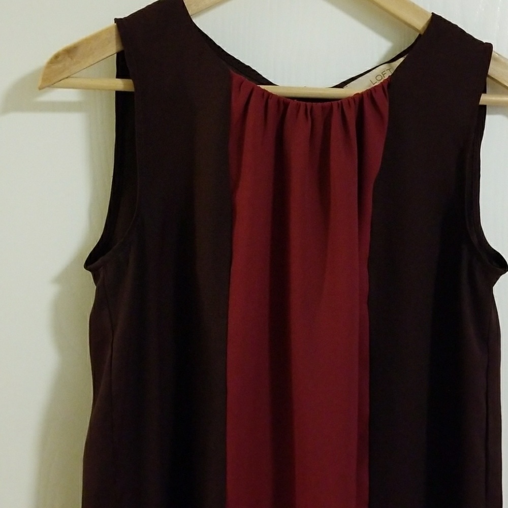 CLOSET BLOWOUT!   Loft 💖 colorblock blouse sz Small
